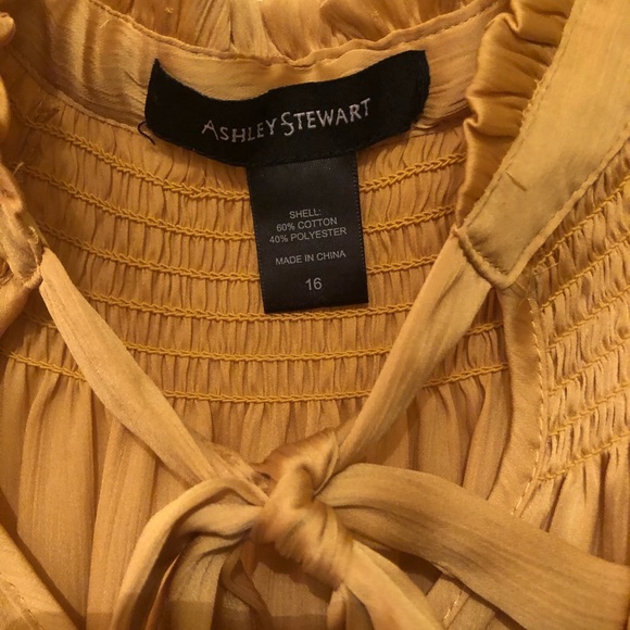 Gold top - Size 16 - Ashley Stewart - Picture 2 of 2